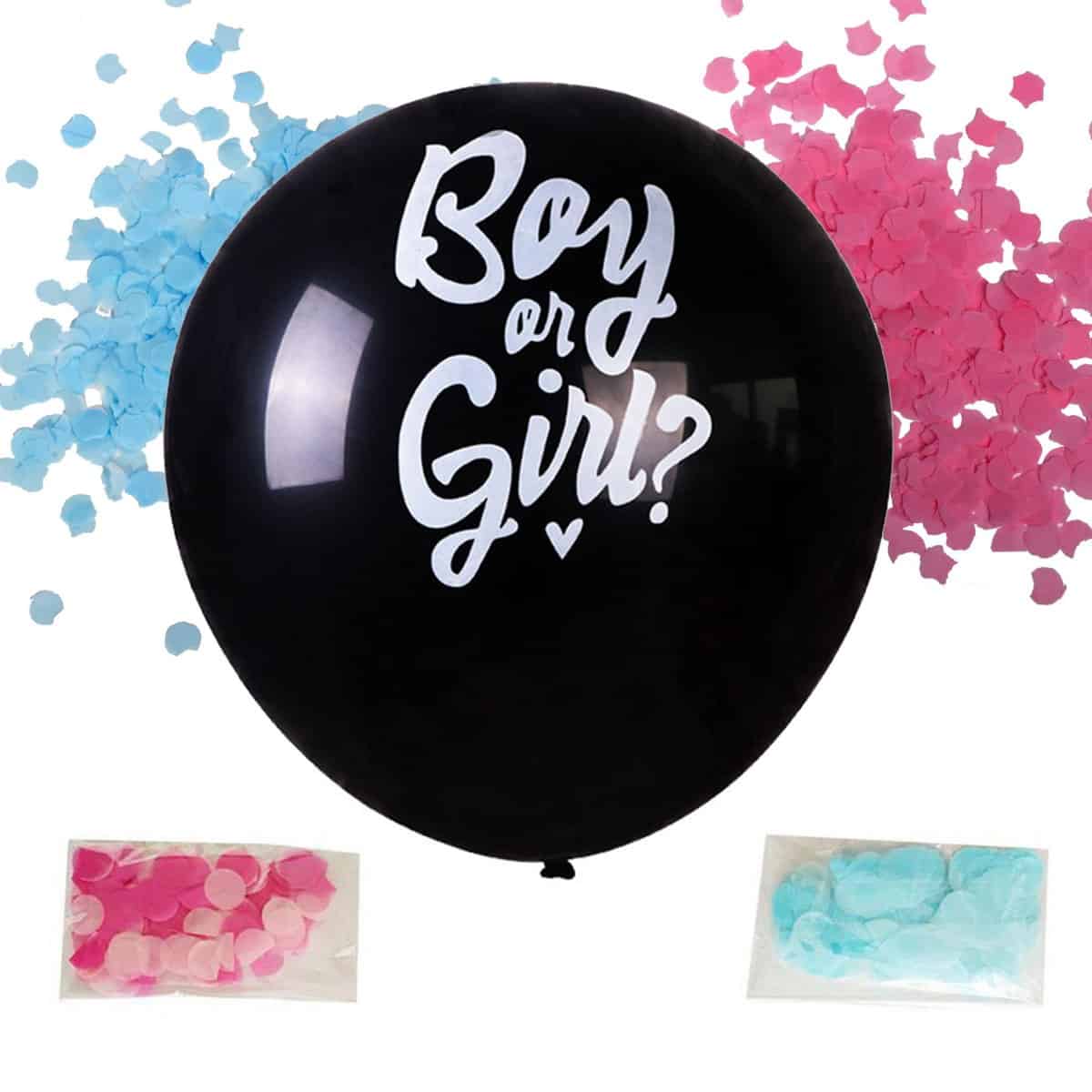 Boy or Girl? Gender Reveal Ballon (kit) HoezoSchattig