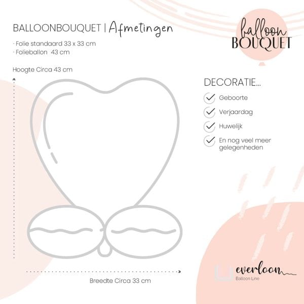 Ballon bouquet - Welcome Baby - Afbeelding 4