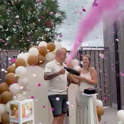 Gender reveal moment