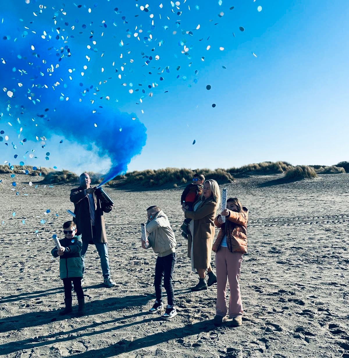 Gender reveal moment