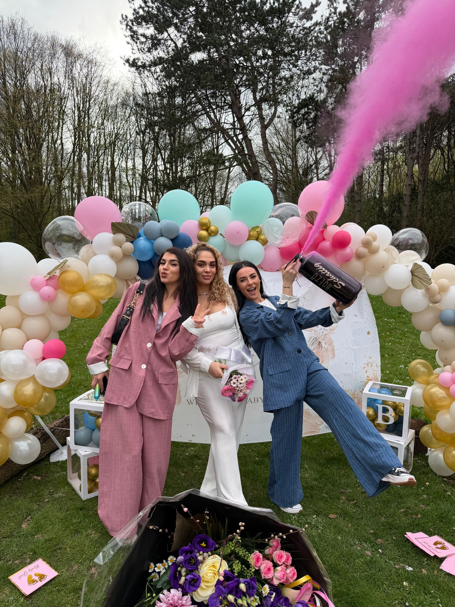 Gender reveal moment