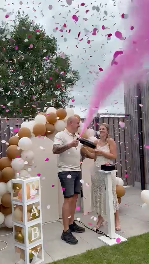 Gender reveal moment