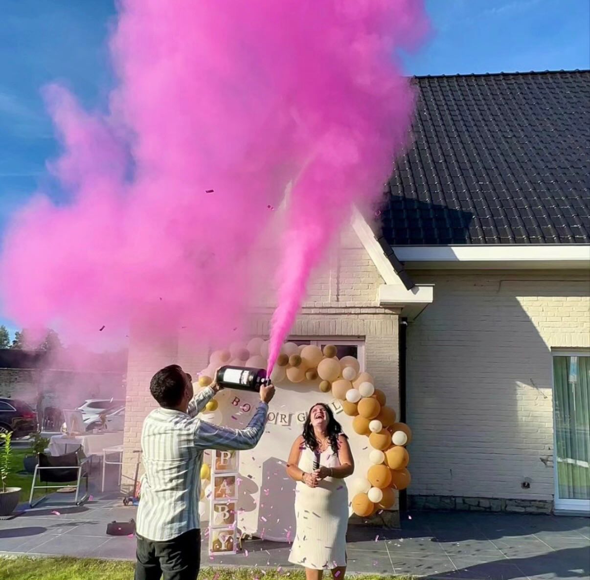 Gender reveal moment