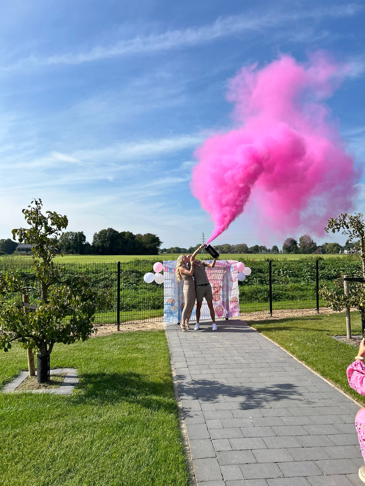 Gender reveal moment